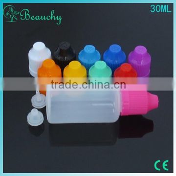 Beauchy new 1oz color best vapor cigarette glass bottles for sale 30ml bulk water bottles