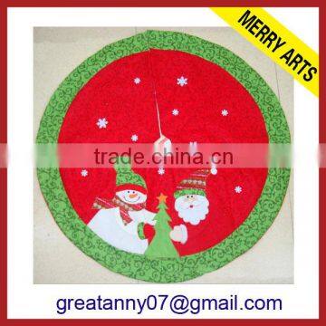 New product holiday decoration plush christmas tree skirt for 2016 ornament