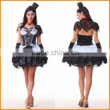 Vampire Halloween Witch Costume DS dance costume with the devil uniform temptation real puff princess skirt