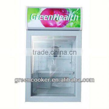 counter top refrigerator display