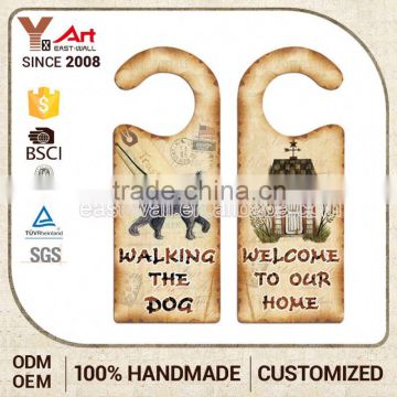 Custom Fit chic iron paper door sign plate hanger