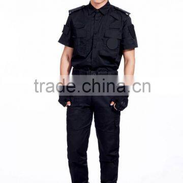 Custom Short / Long Sleeve Black Wearproof Security Guards Uniform photo-2