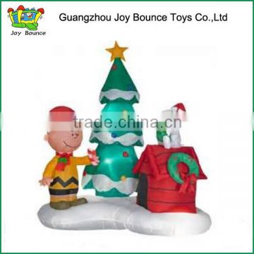 Interesting outhouse christmas inflatable decoration movable