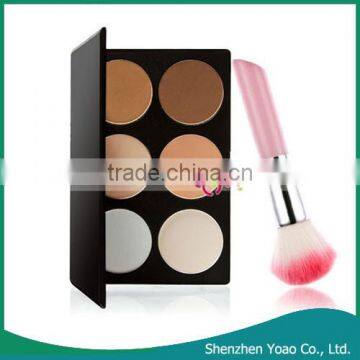 Wholesale 6 Color Makeup Blush Chemical Powder Blush with Blush Brush