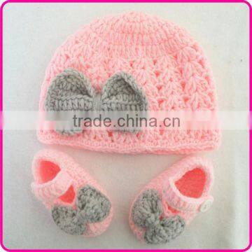 wholesale cheap cute girls crochet beanie hat for baby