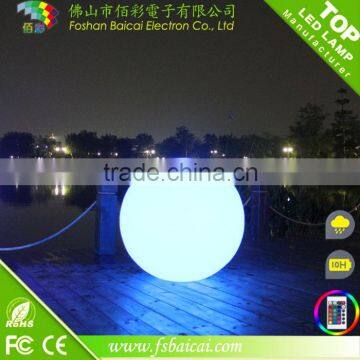 outdoor garden led glowing ball lamp/led illuminated sphere/led floating ball