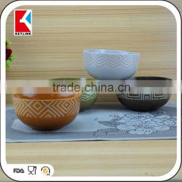 black matt finished outside gloss color inside ceramic salad bowl,ceramic soup bowl wholesale,ceramic bowl