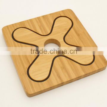 100% Natural Bamboo 2-in-1 Trivet, Hot Pad, Pot Mat & Coaster                        
                                                Quality Choice