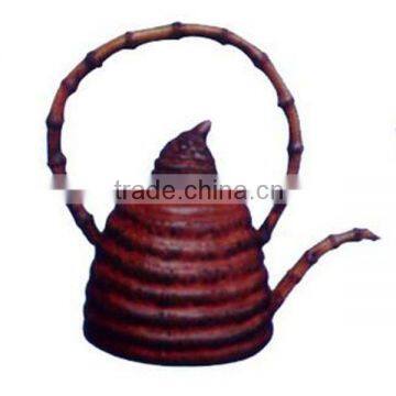 Teapot Bam boo root carving handicraft