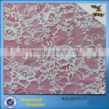 nylon elastic vintage lace fabric for garment accessory