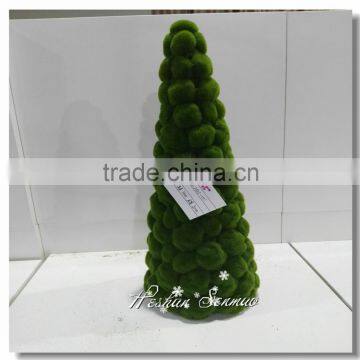 Brand new artificial topiary moss tree Christmas tree for shopping center decor