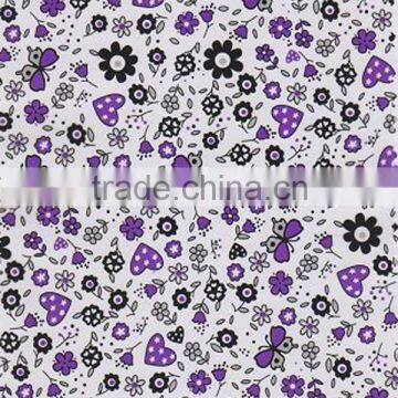 Creative flower pattern transfer PVC thin film on artificial leather surface