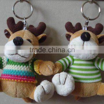 Plush Toys Moose Keychain Toy