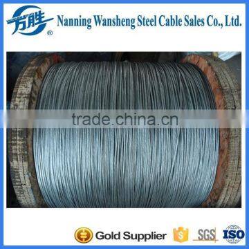 1*7 Hot Dip Galvanized Steel Strand Wire Factory