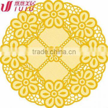 lace table mat and cup mat, pvc material