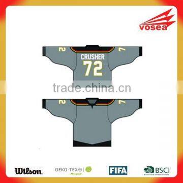 100% polyester hot sale casual oem hockey jersey