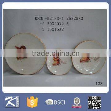 Funny Ceramic Plate Christmas Decoration for Sale photo-6