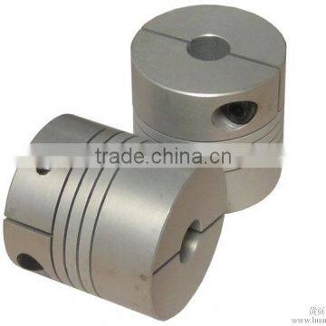 Aluminum helical beam couplings with clamp fixing