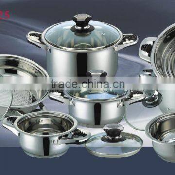 AH3625 12pcs stainless steel cookware set