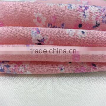 100% rayon challis printed fabric for fashion dresses