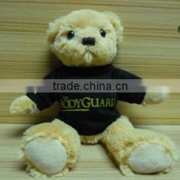 Stuffed Teddy Bear with Knitted T-shirt