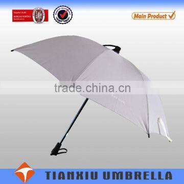 blue sky umbrella/good quality weather umbrella/pu handle umbrella,auto open black PU handle umbrella with logo print