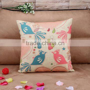 2015 Flowers and Birds Restoring Ancient Ways Pastoral Cotton and Linen Hold Pillow Home Furnishing Cushion Cover photo-4