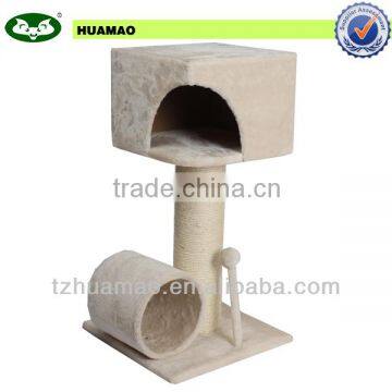 new pet product with cave and ball&sleeping cat tree &pet bed