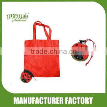 Foldable Shopping Bag with ladybirds pouch