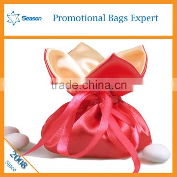 Wholesale beautiful small candy bag candy flowers bag drawstring bag custom                        
                                                                                Supplier's Choice