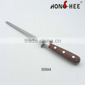 Carbon Steel Kitchen Sharpener with Pakka Handle