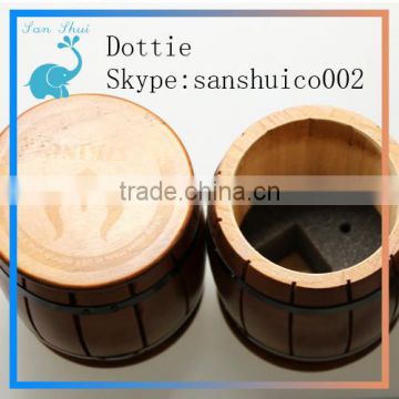 Printing wooden tube for eliquid glass bottle high quality dropper bottles with wooden tube