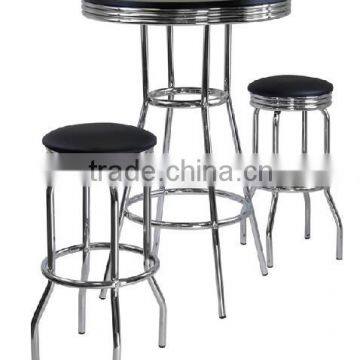 Pub Table and Bar Stools Set
