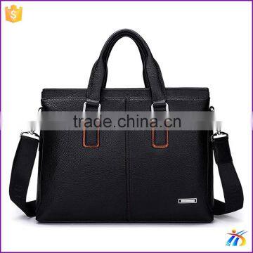 New design cow leather handbags black mens bag