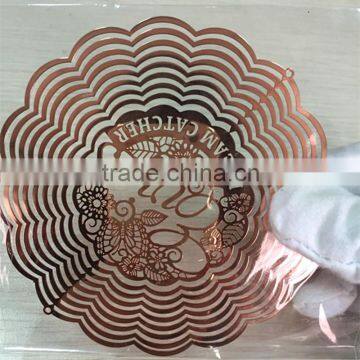 New 2016 China Supplier Fancy Metal Etched Wholesale Wind Spinner Parts