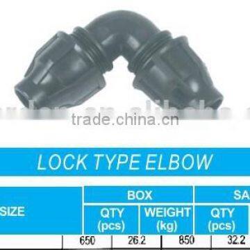 lock type elbow 16x16