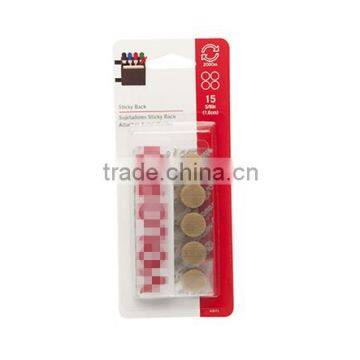 30mm diameter adhesive hook and loop coins