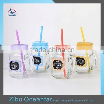 Decal Design Bulk Juice Glass Mason Jar Wholesale Market Custom Mason Jars For Sale