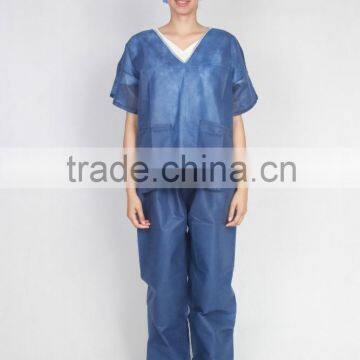 Hospital Use Heavy Duty Dark Blue Doctor Scrub Suit, Patient Suit, Nurse Suit photo-2