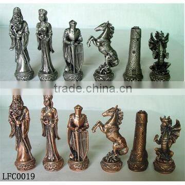 chess set,pewter chess