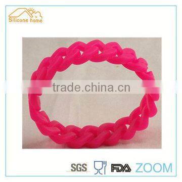 haining cheapest silicone chain bracelets