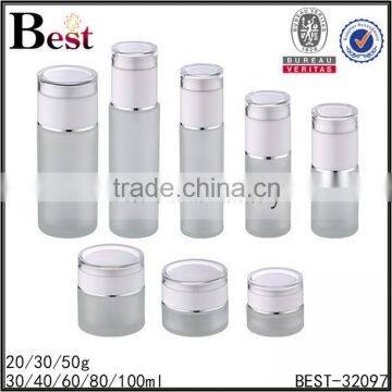 various frosted glass bottle factory cosmetic glass bottle                        
                                                                                Supplier's Choice