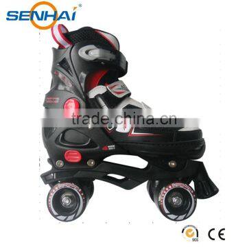 SENHAI/ACTION 2016 Professional Adjustable Roller Skates Plasstic Frame Roller Wheel Blade Skates 4 Wheels Skate Men Shoes