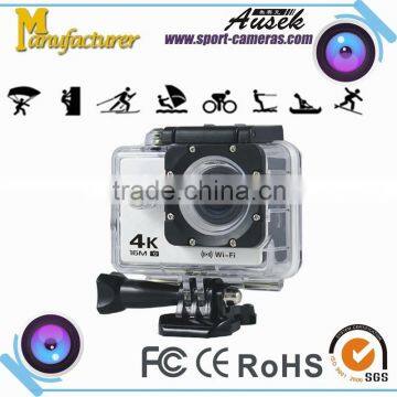 4K 30 fps extreme hd camera hd mini camera at007 with Slow Motion/Time Laspe function waterproof 30m