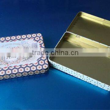 Rectangular tin packaging box