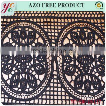 Beautiful Chemical Lace Embroidery Hand Embroidery Net Fabric for Wedding Dress photo-4