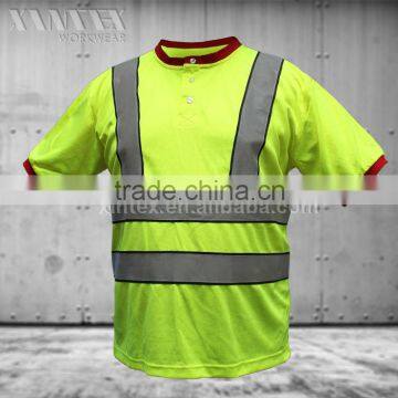 EN471 high visibility safety short sleeve shirt