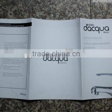 High quality color tri-folded pocket flyer /leaflet printing