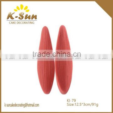 Top 3D bamboo leaf silicone veiner mold for cake decor