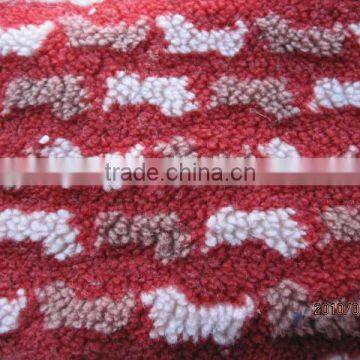 sell jacquard Plush Fabric